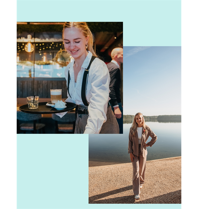 Personeel van Het Houtse Meer tijdens dienst