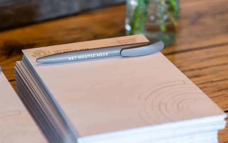 Notitieblokjes + pen van Het Houtse Meer